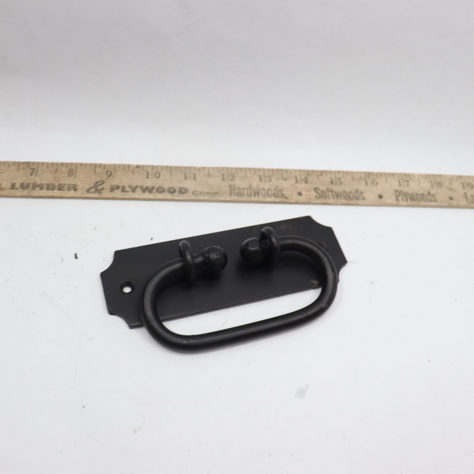 Shutter Handles Wrought Iron Black 5 1/4″ Wide 5/8″ in Projection