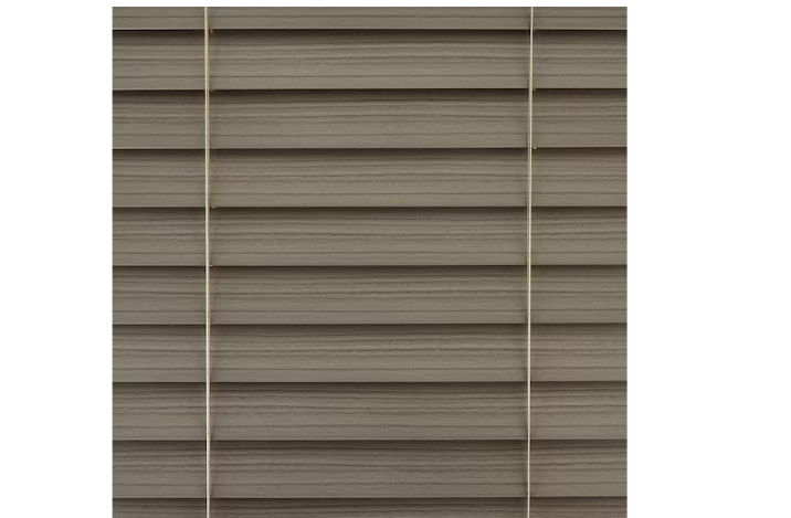 Home Decorators Driftwood Gray Cordless Faux Wood Blinds 35×64 2.5in Slats