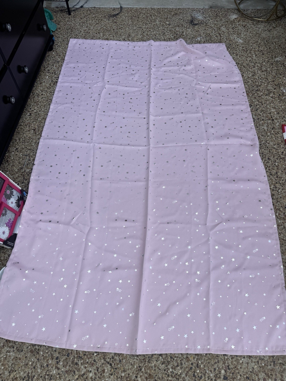 BGment Pink Silver Star Blackout Curtain Panels 51.5 x 84 Set of 2 Rod Pocket