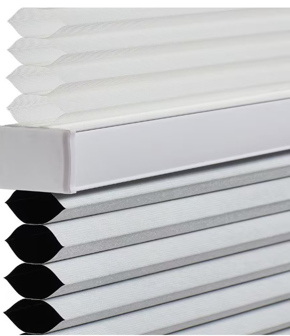 Cordless Cellular Shade Whisper White Day and Night 27 in W x 72 in L