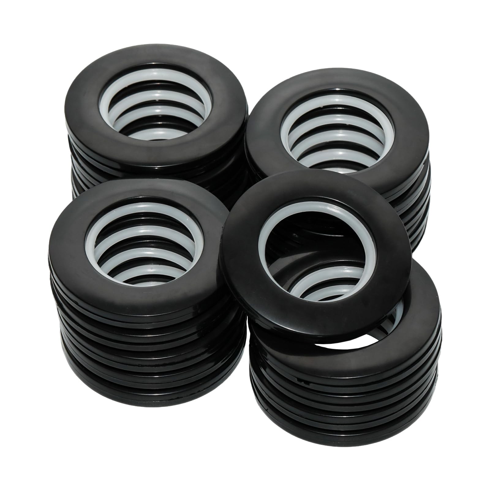 20 Pcs Plastic Curtain Grommets ABS Curtain Eyelet Rings Round Rings Inner Di…