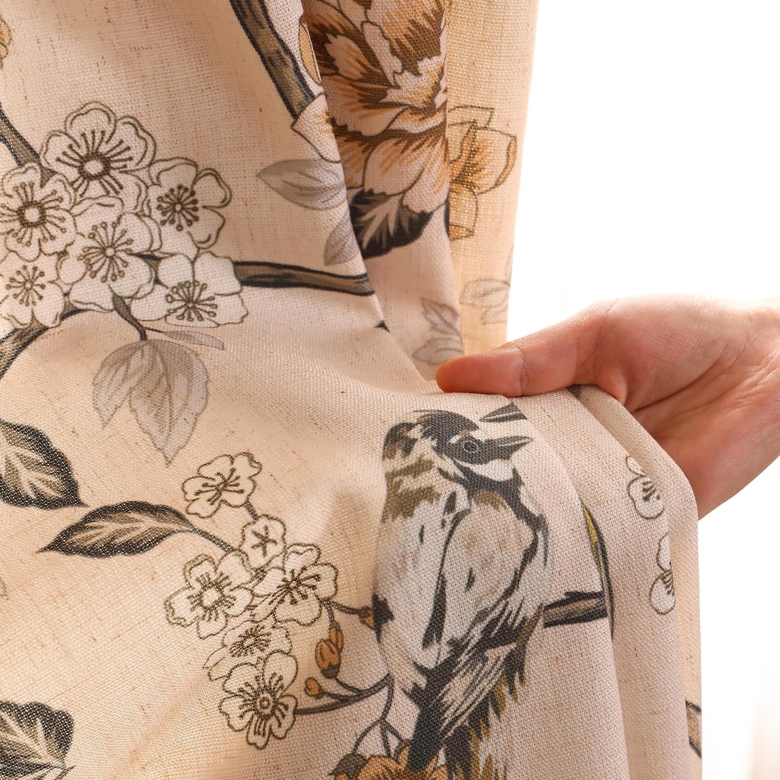 ISAENNE French Linen Curtains 2 Panels 94″x53″ Murad