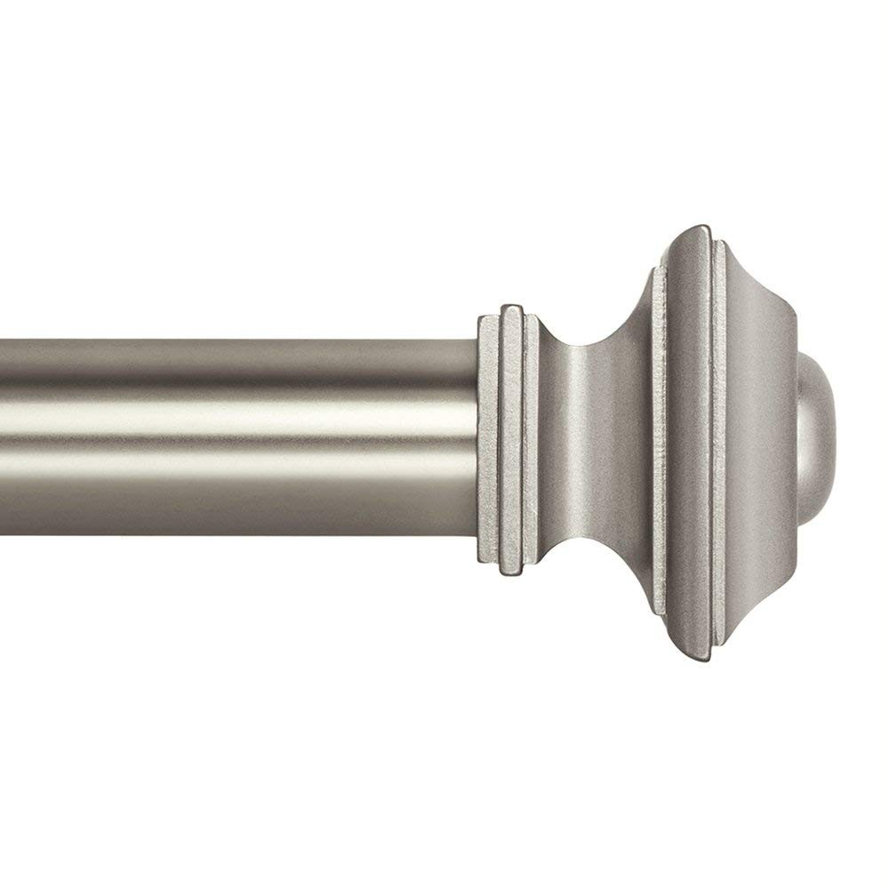 Drapery Treatment Window Curtain Rod – Square Design 1 1/8 Rod. 120 to 240 In…