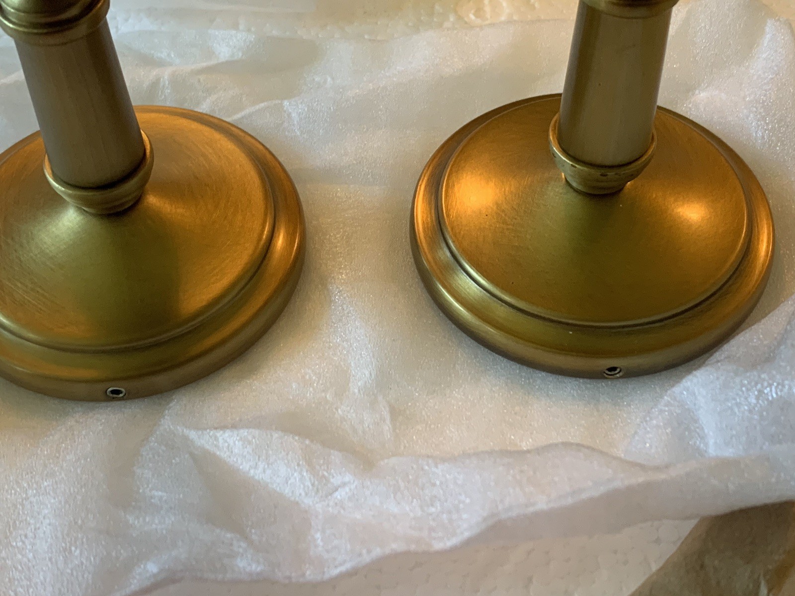Restoration Hardware Estate Curtain Brackets MEDIUM 1-1/4” Burnished? Brass RH