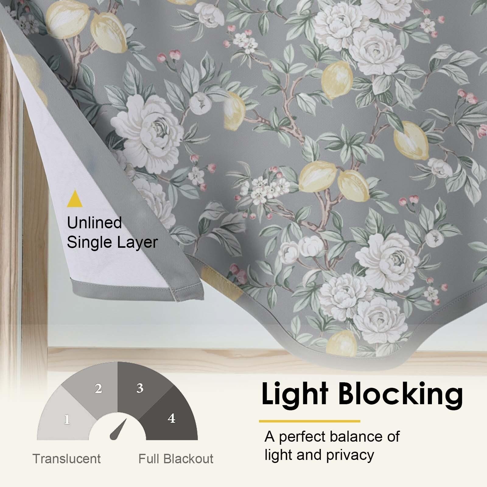 Scalloped Valance for Windows – Light Filtering Short Kitchen Valance, Farmho…
