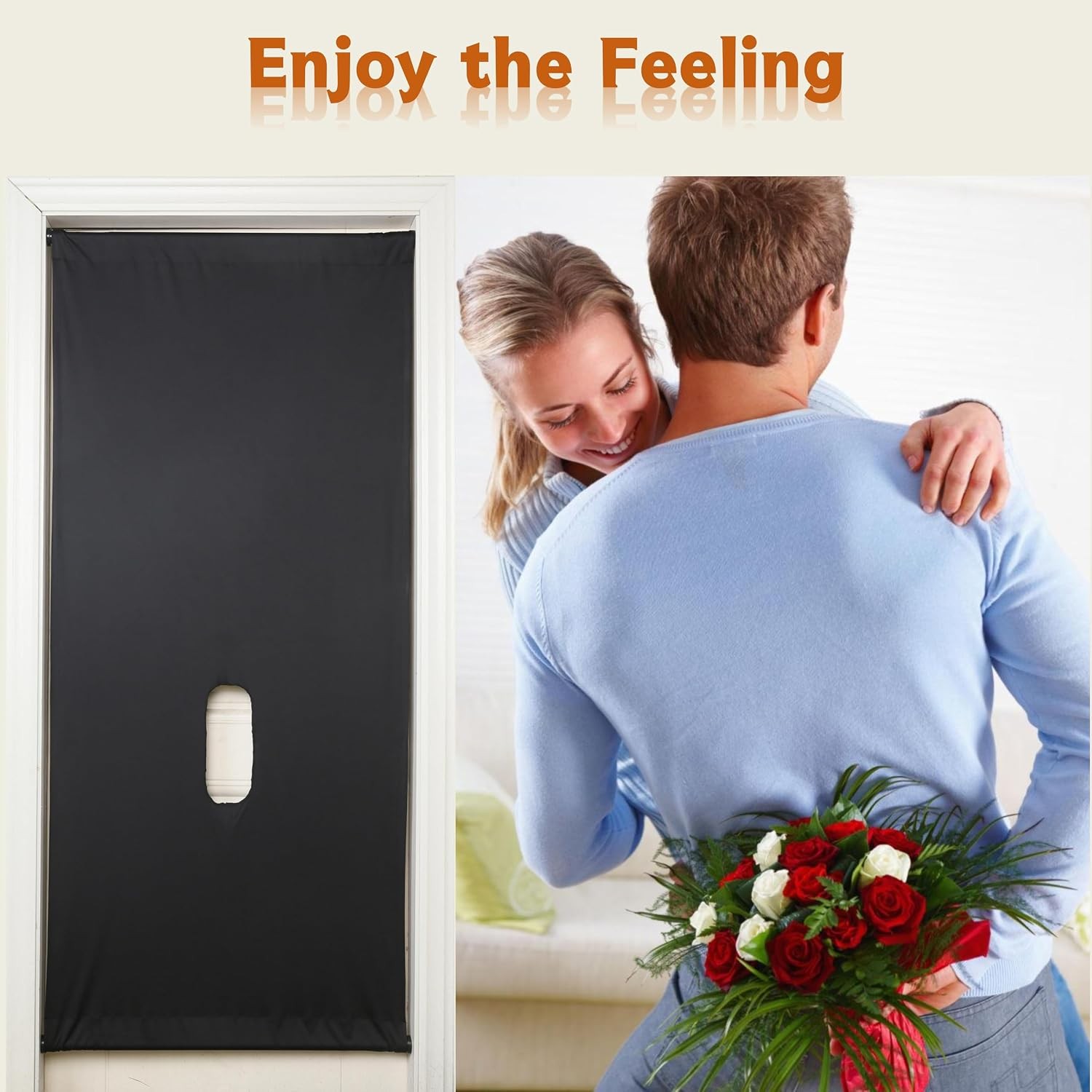 Adjustable Height Glory Hole Wall Doorway Kit Tempered Glass Door Curtain