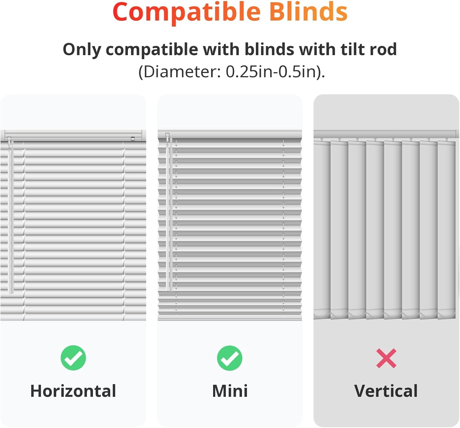 SwitchBot Blind Tilt Motorized Blinds – Smart Electric Blinds with Bluetooth Rem