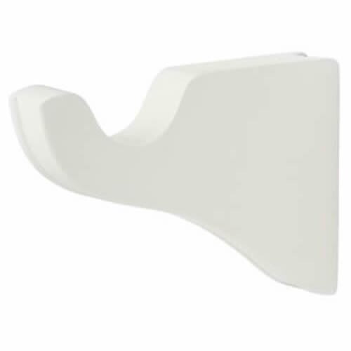 White Kirsch Wood Trends Classic 3 1/2″ Return Bracket for 1 3/8″ pole 5611EG025
