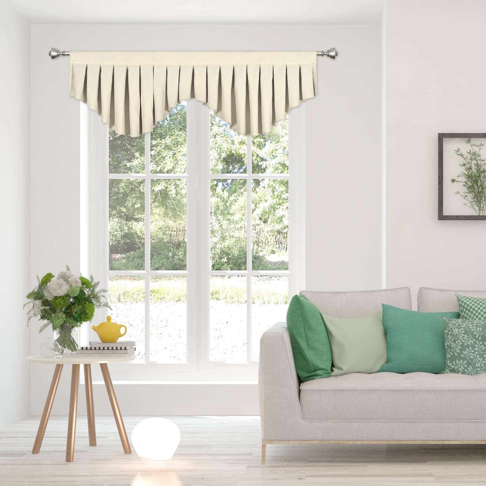 Oyring Blackout Curtain Valances Beige Valances For Windows Rod Pocket Window