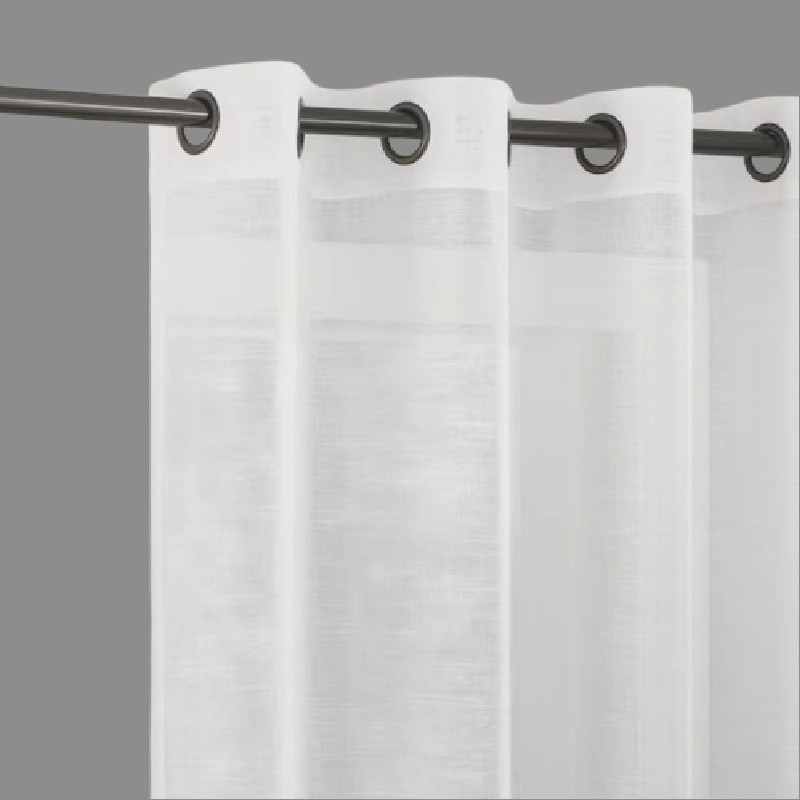 2PC GROMMET SOLID VOILE SHEER PANEL WINDOW CURTAIN TREATMENT DRAPE NEW DECOR