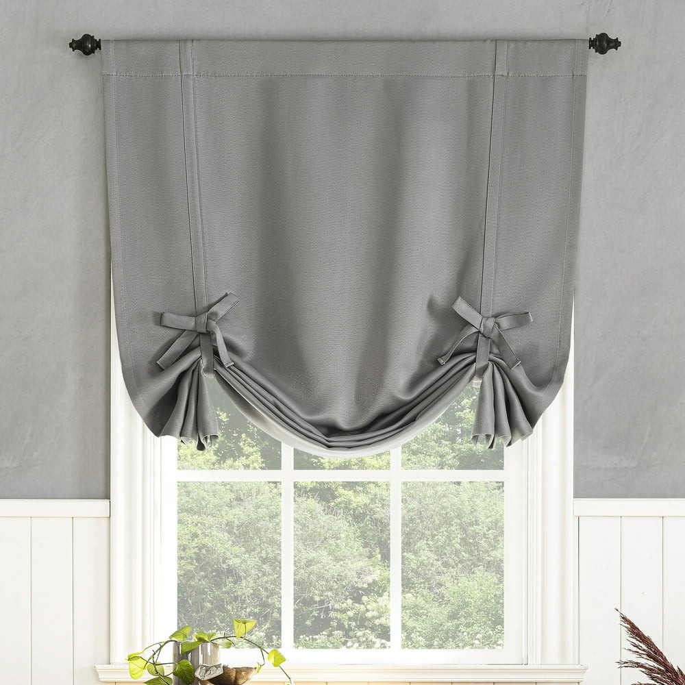 Sun Zero Nolan Blackout Rod Pocket Curtain Panel 40″x63″ Gray