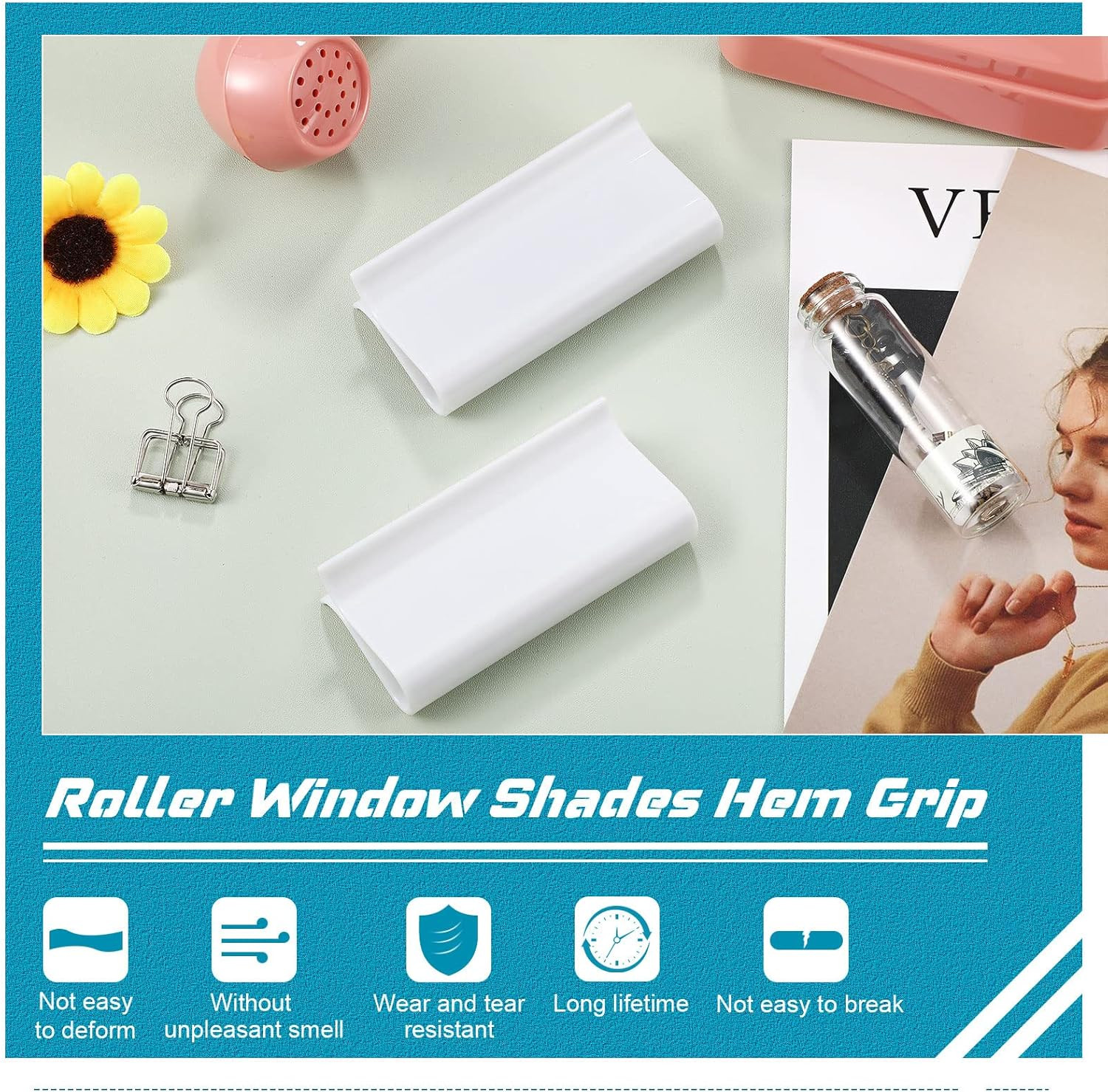 Shade for Roller Pull down Roller Shades Handle Blinds for Windows Grips Plastic