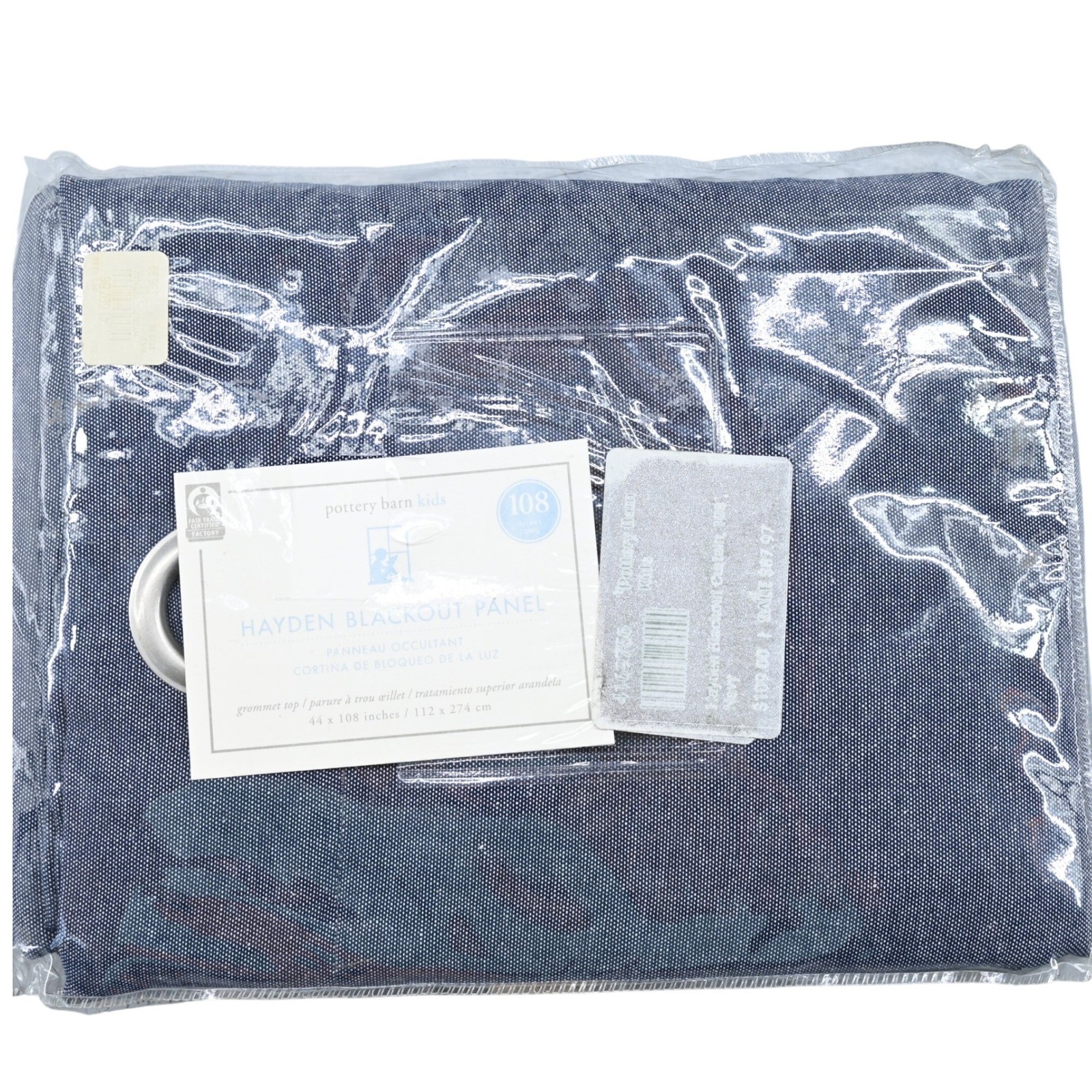 RETAIL $109 NEW Pottery Barn Kids Hayden 44×108 Navy Blackout Curtain Panel