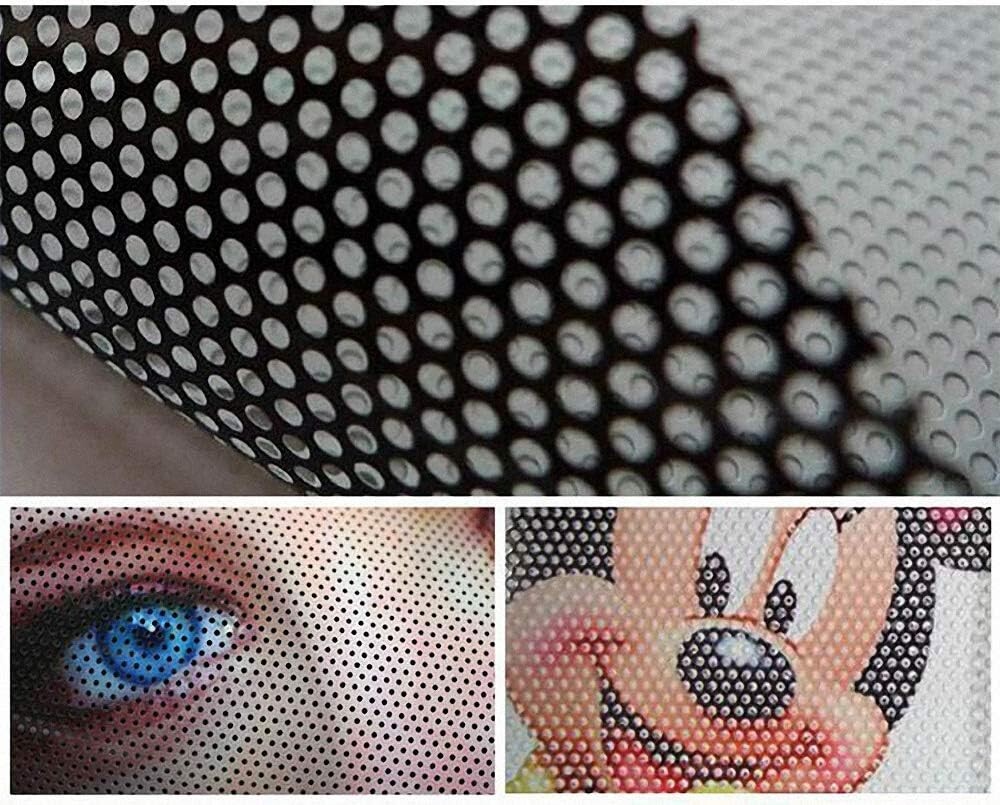 One Way Vision Perforated Window Film, Wide Format Printing Media, 50″ X 164 ft