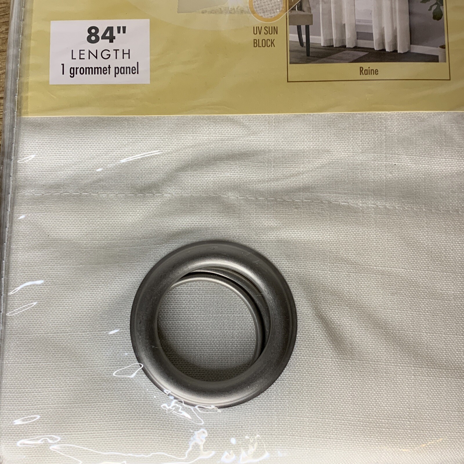 Grommet Panel Set Fade-Resistant Sunsafe 84” Length Off White Set Of 2 Panels