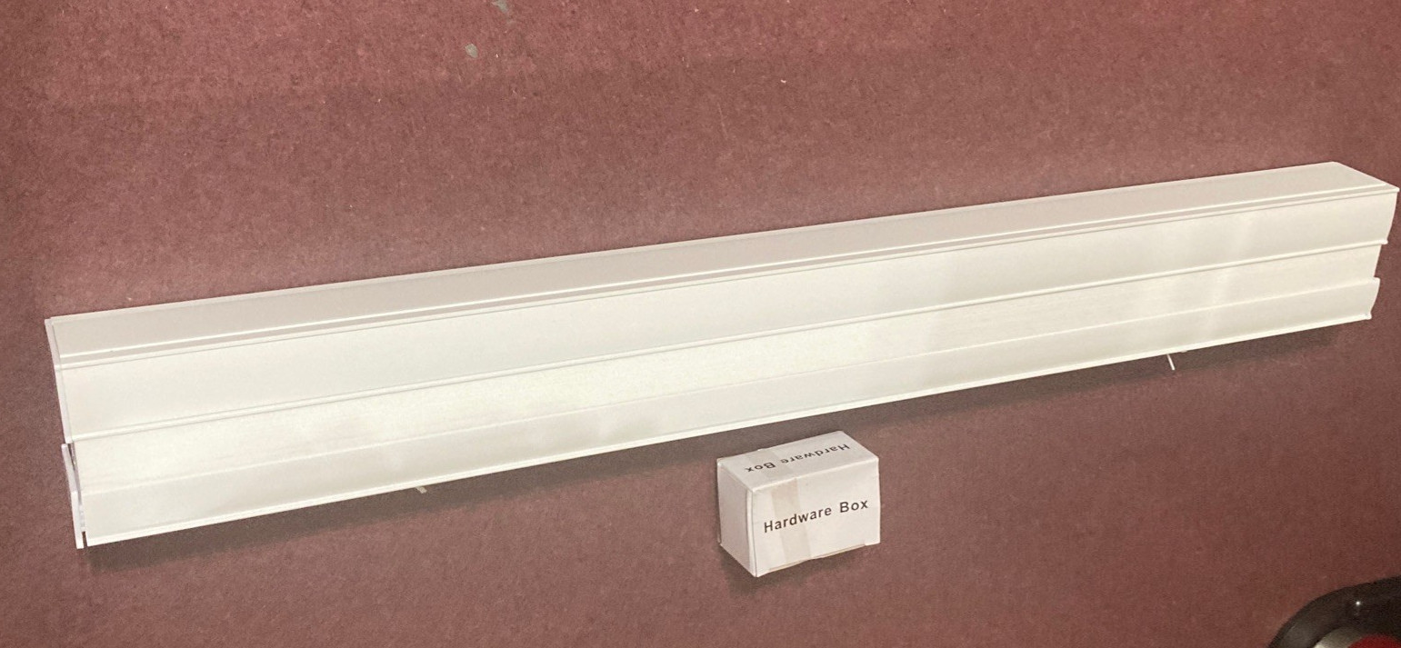 Cordless Cell Light Filtering Bright White 23″ x 48″ Fabric Mini Blinds-set of 2