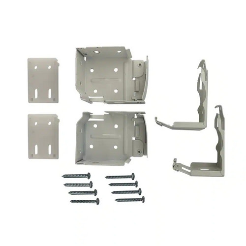 Cordless Faux Wood Side Mounting Bracket Set in White – 2 In. & 2.5 In. New