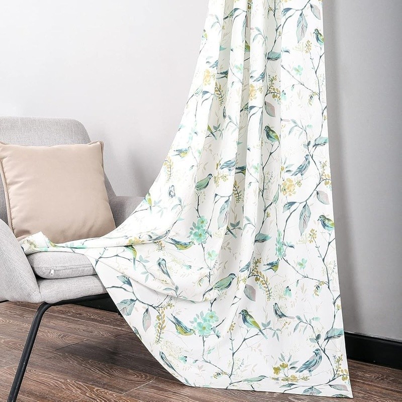 Faux Linen Curtains 2 Pack Light Filtering Energy Efficient Easy Care Drapes New