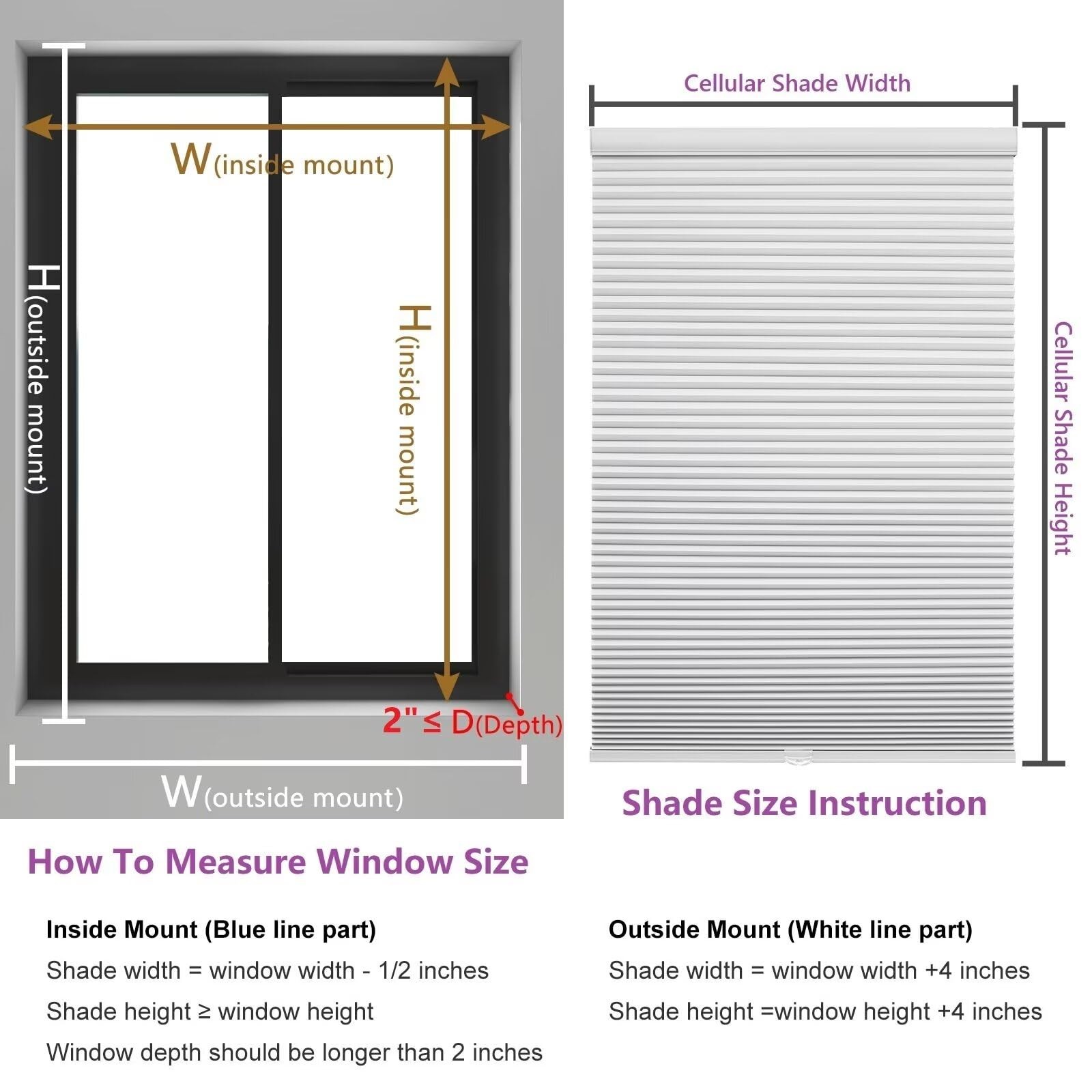 Cellular Blinds for Indoor Windows Doors Blackout Pull Down Shades Heat Light…