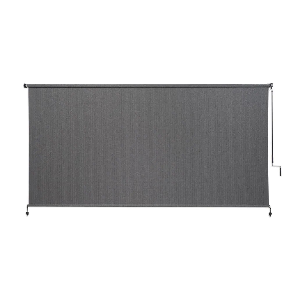 Exterior Roller Shade Cordless UV Blocking Fade Resistant Fabric 120 W X 72 In L