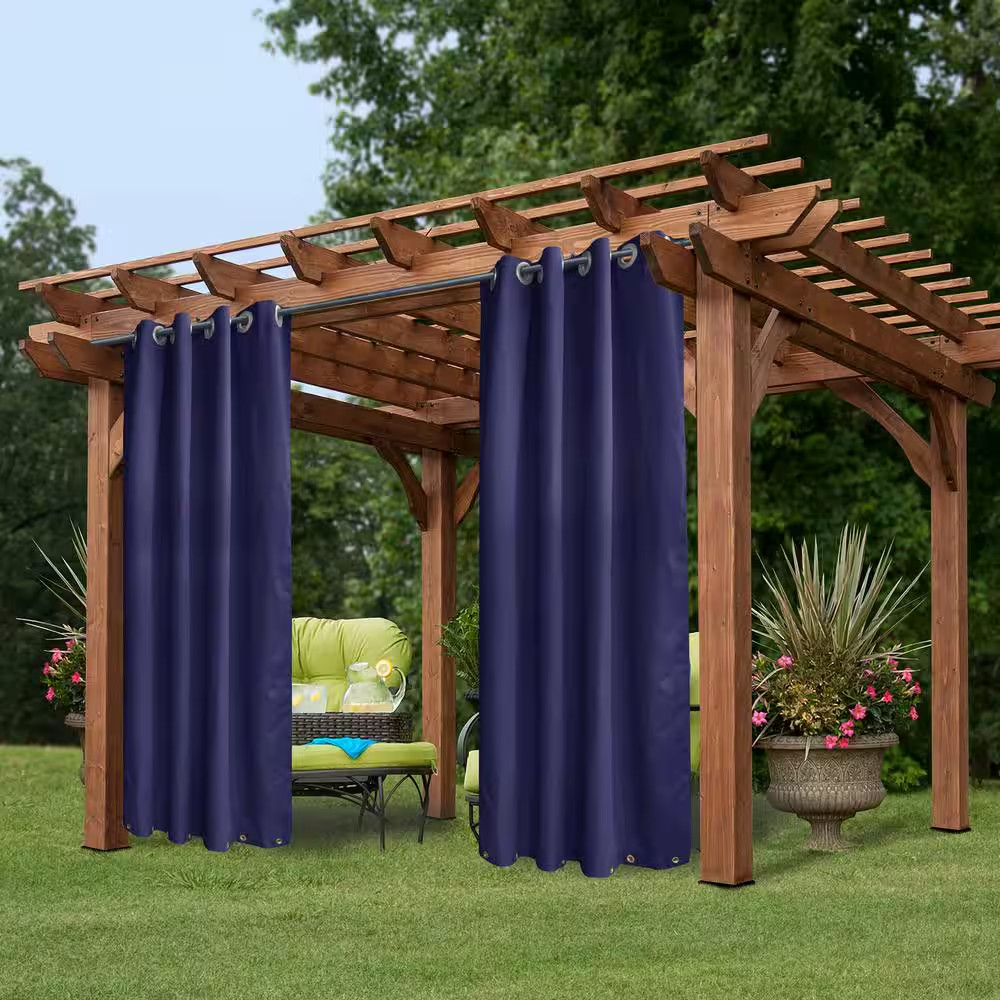 50 in X 84 in Outdoor Curtains for Patio Waterproof, Porch Privacy Drapes on Top
