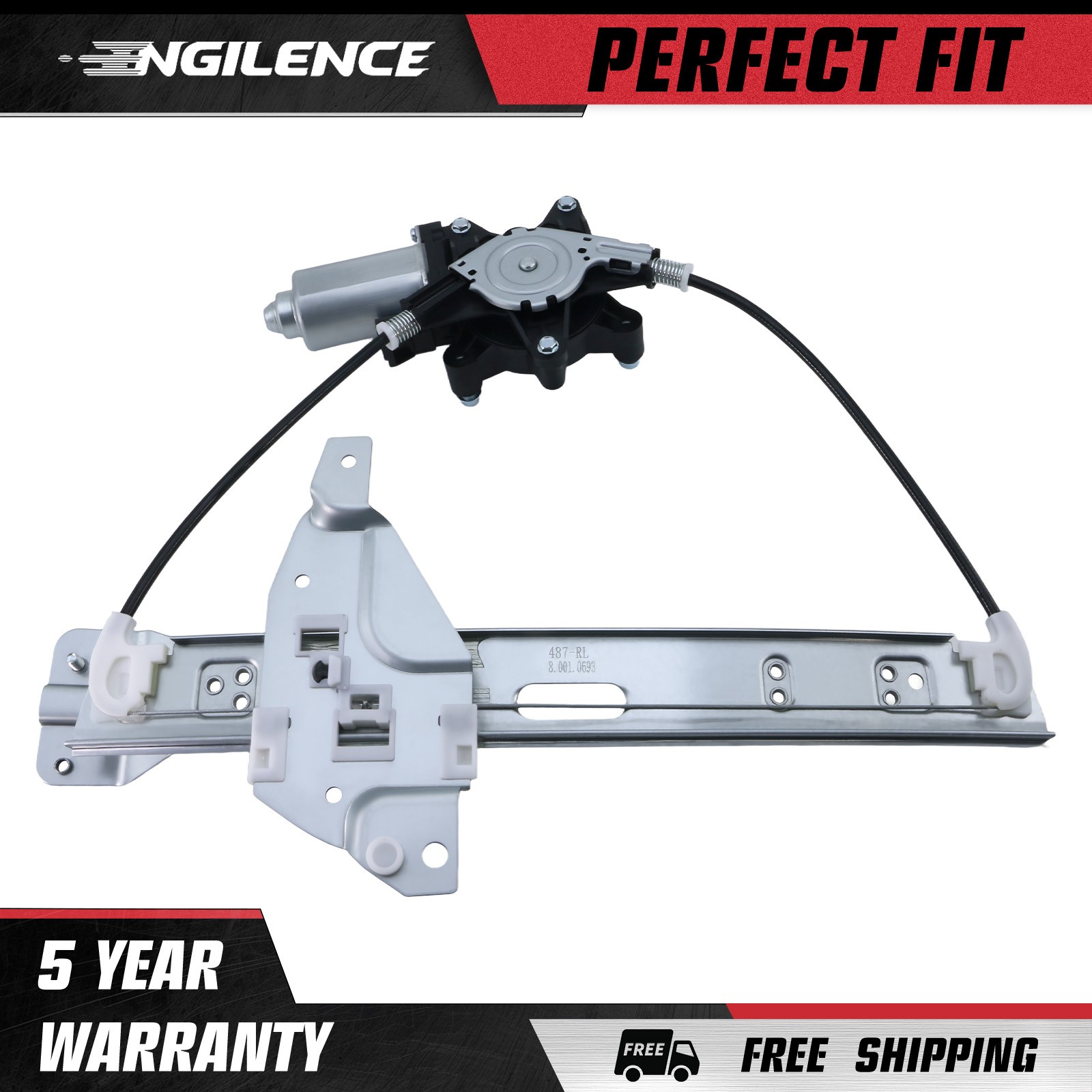 Rear Driver Side Window Regulator W/ Motor for 2006-2013 Chevy Impala 748-510