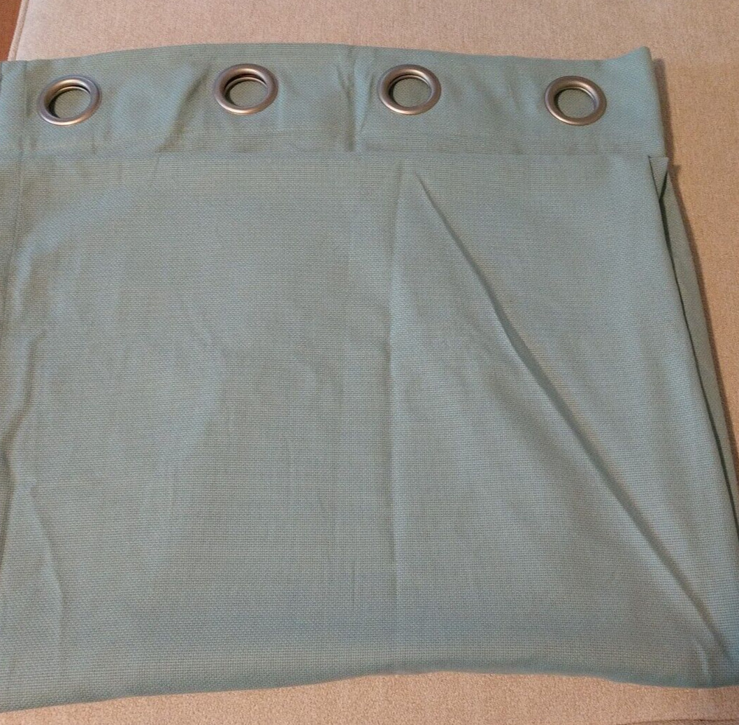 Martha Stewart Window Sidney Grommet Curtain Panels 50 x 84 Aqua Set of 3 New