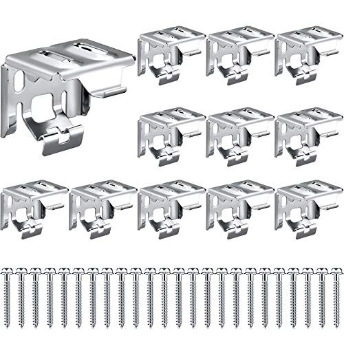6 Pieces Mini Blind Brackets for Window Blinds, with Screws (1.5 x 2 Inch)