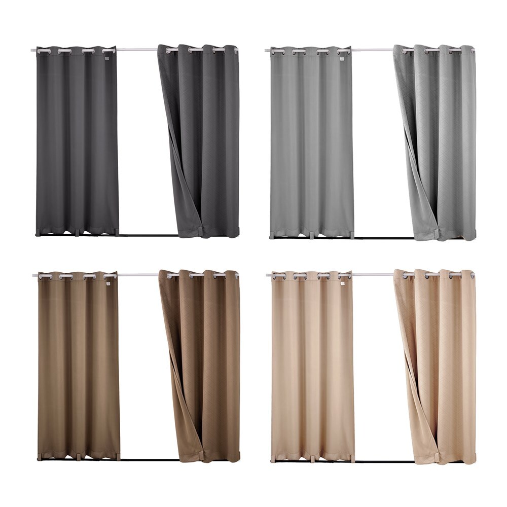 Outdoor Curtains Waterproof Windproof Privacy Outside Curtains for Patio Gazebo