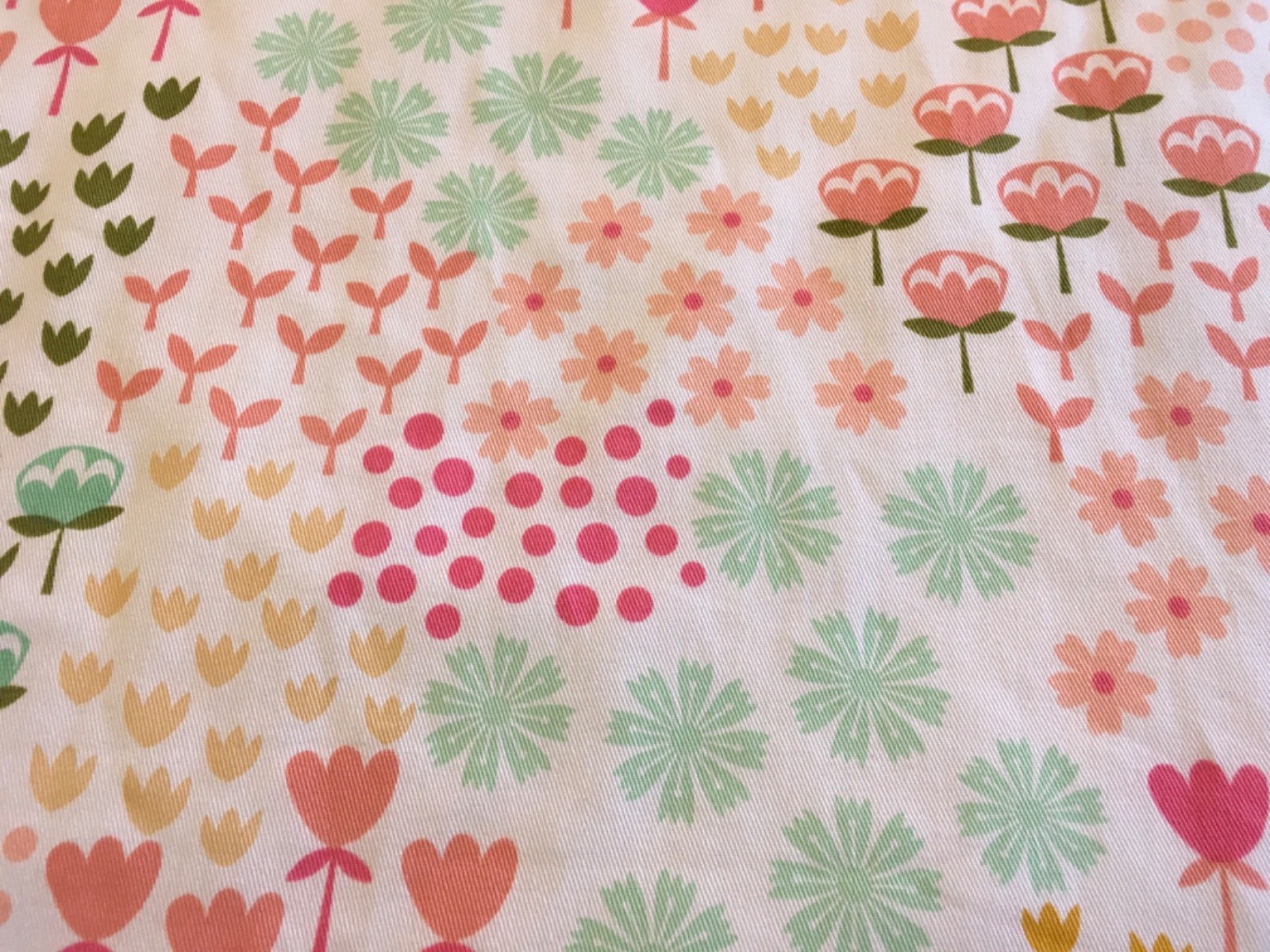 Pillowfort Window Panel with flowers lined 42×94