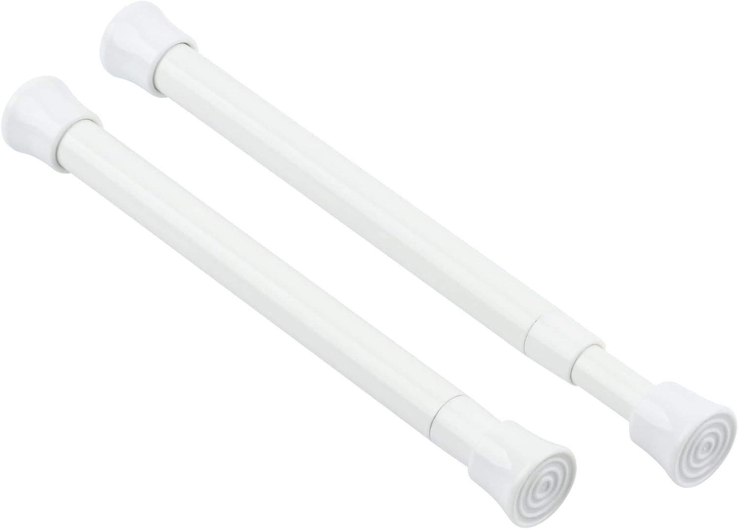 2 Pack Small Spring Tension Curtain Rod 7.5 to 11.5 Inch, Thin Tension Rod No