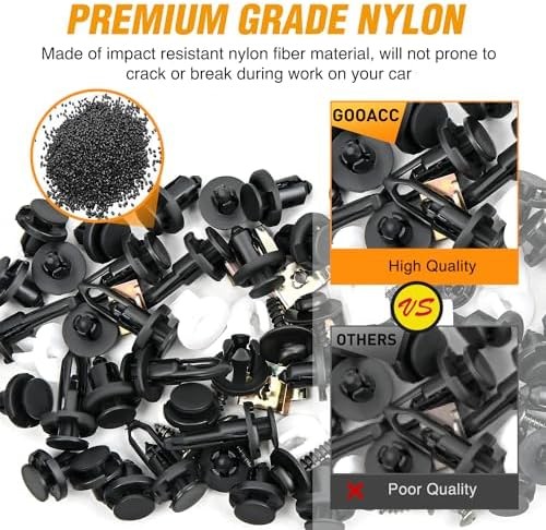 GOOACC 795Pcs Car Push Retainer Clips & Auto Fasteners Assortment 23 Most Pop…
