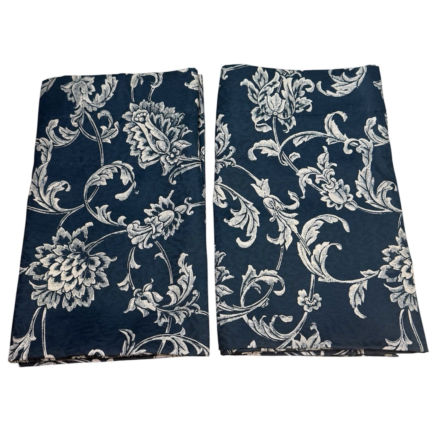 NEW CROSCILL Bordeaux Black Tan Beige Floral JACOBEAN Valance Pair VTG 17”X86”