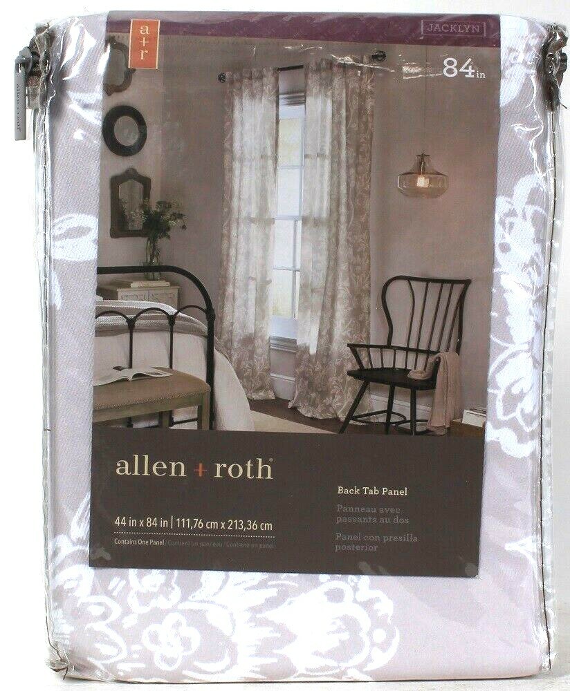 1 Count Allen & Roth 0939112 Jacklyn 44 Inch X 84 Inch Tan Back Tab Panel