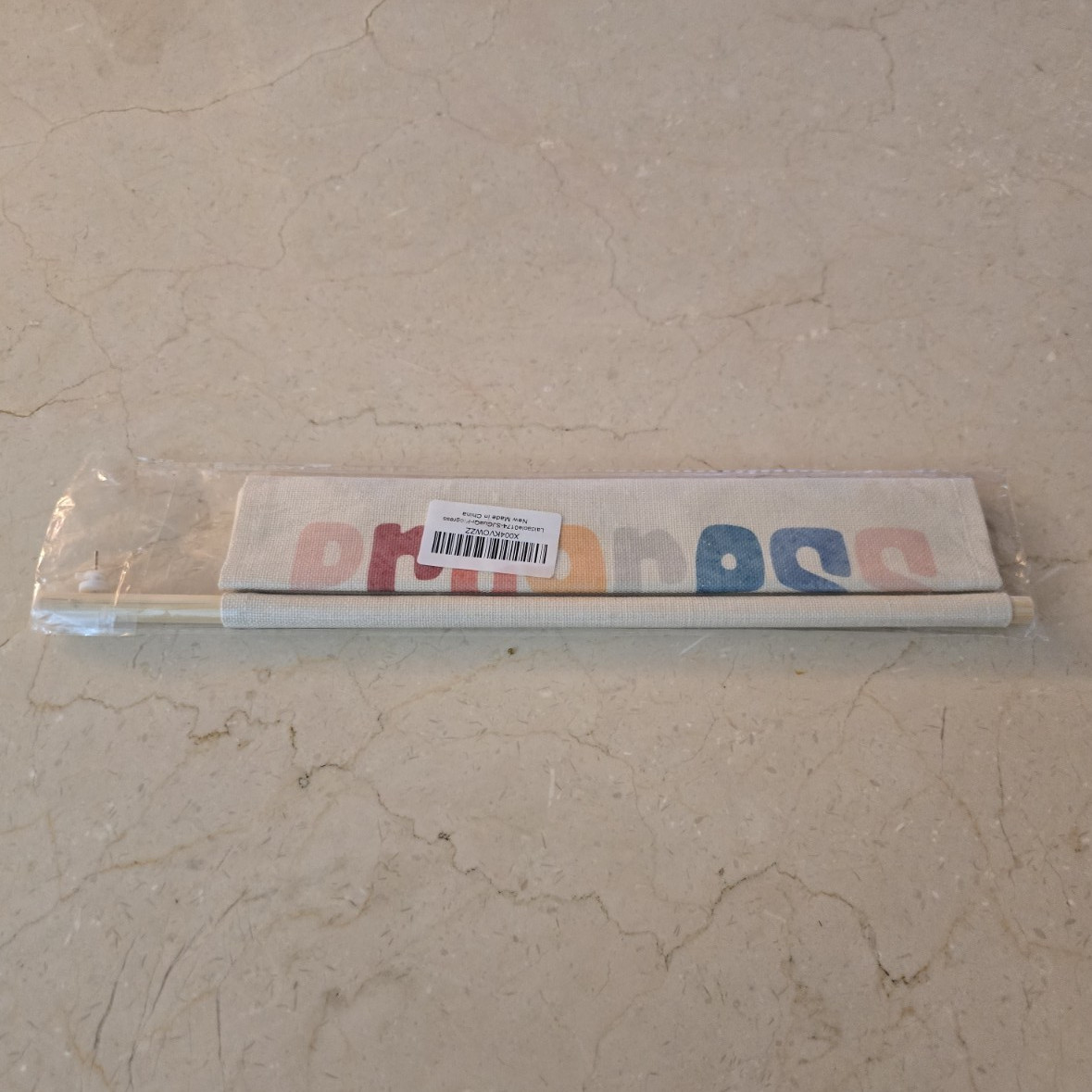 White Plastic Conventional Curtain Rod, Clampable Mount, 0.5 in Diameter, 1 Pack