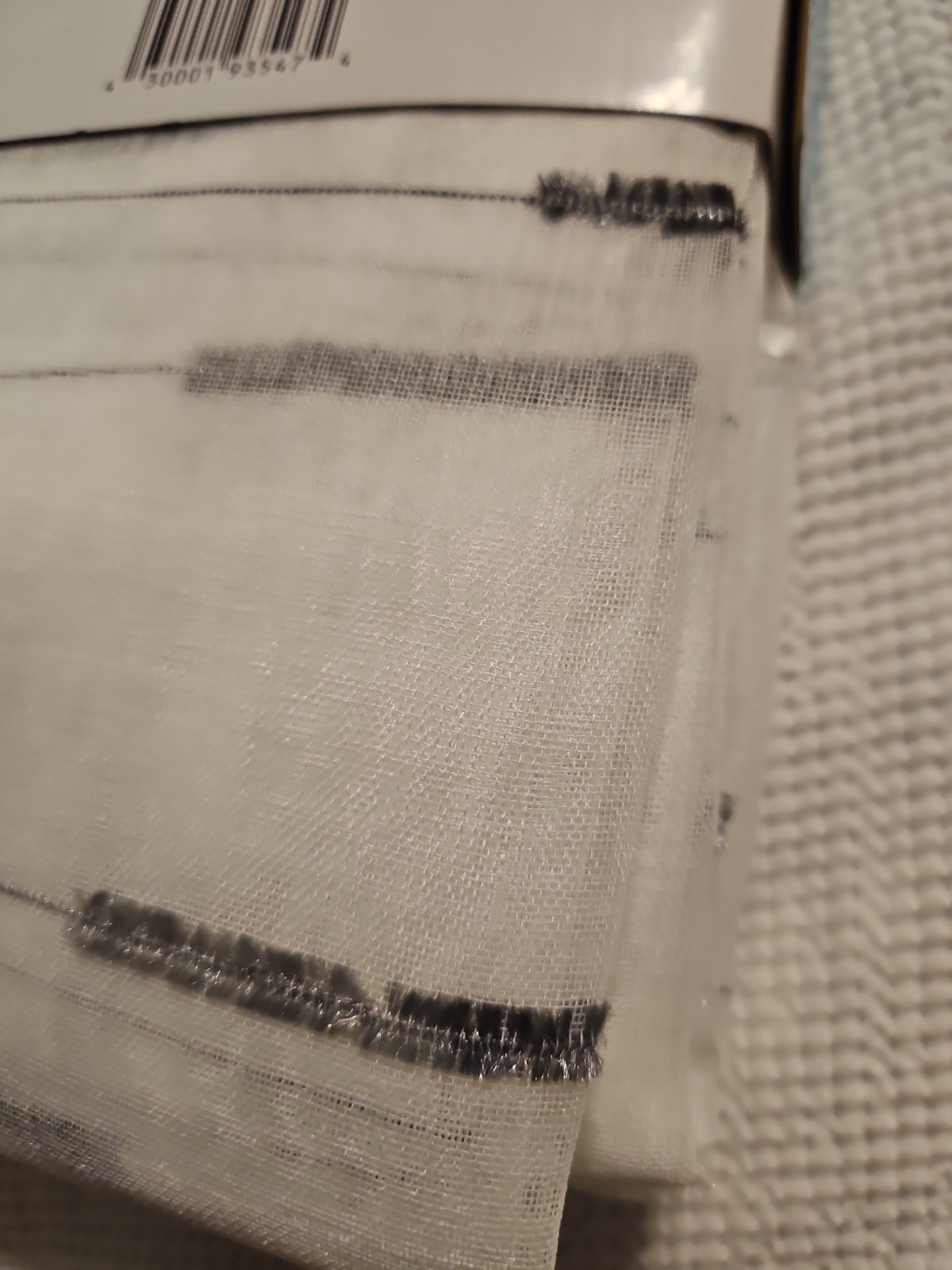 2 SETS COMFORT BAY SHEER CURTAINS “MOREAU” 4 PANELS Total ROD POCKET 26X84 NEW