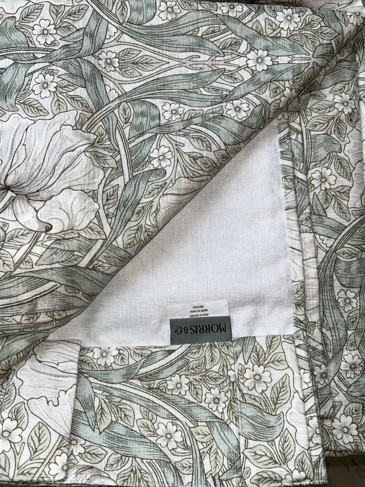 Morris & Co Pimpernel Window Drapes Panels Set Of 2 Size 37” x 96” Nwt