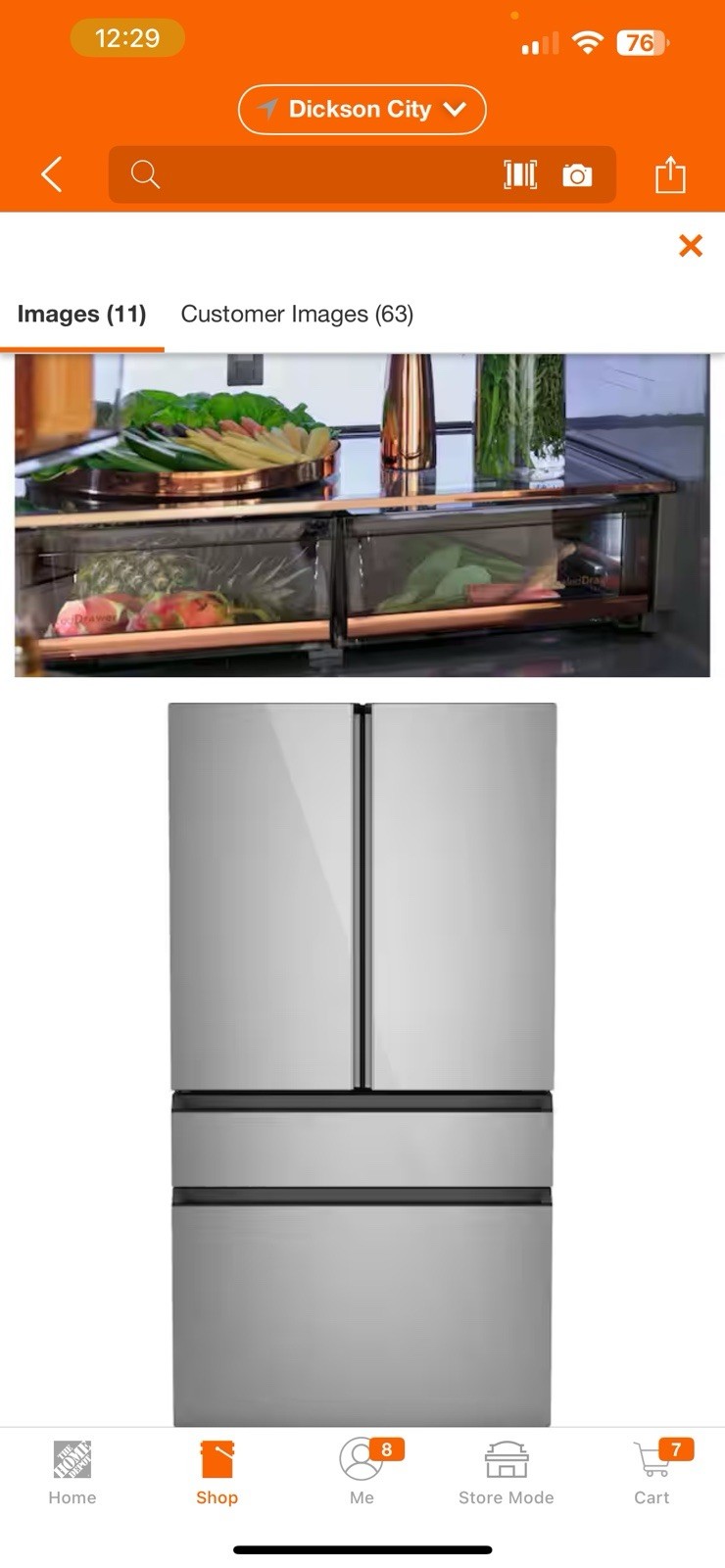 Cafe 36 Inch Redfrigerator