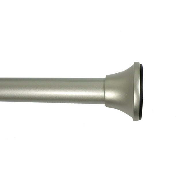 Adjustable Curtain Tension Rod 30″- 52″ Inside Window Frames 3/4″D Tension Rod
