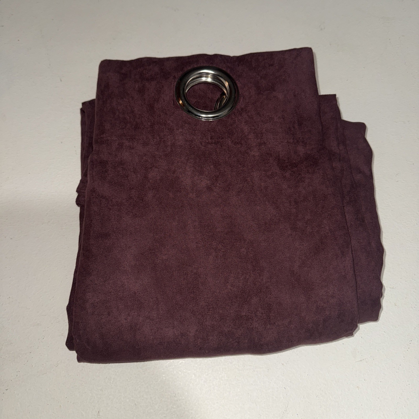 54×84 curtian burgandy Silver Grommets