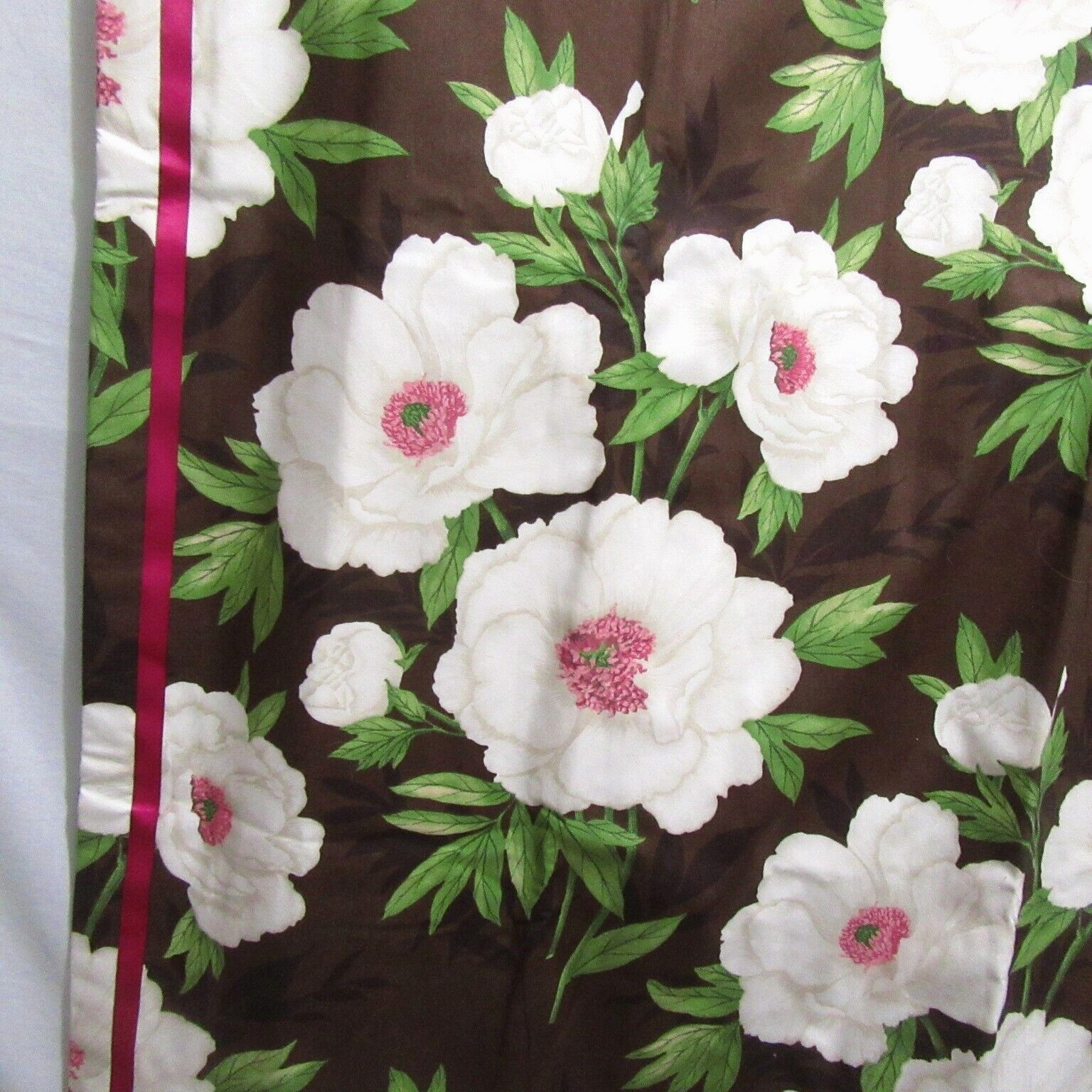 Clarke & Clarke Floral Custom 2pc 50 x 85 Interlined Pinch-Pleat Drapery Set(s)