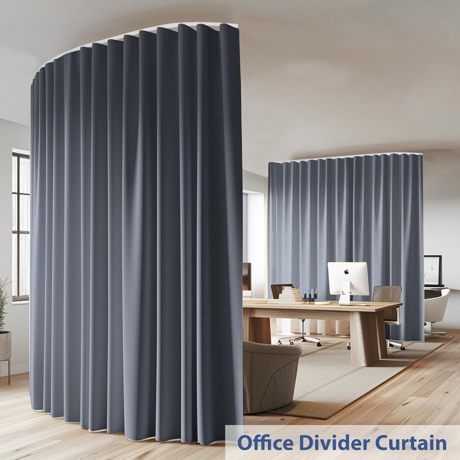 Room Divider Ceiling Mounted Curtains Track Sets Extra Wide Blackout Curtain Fle