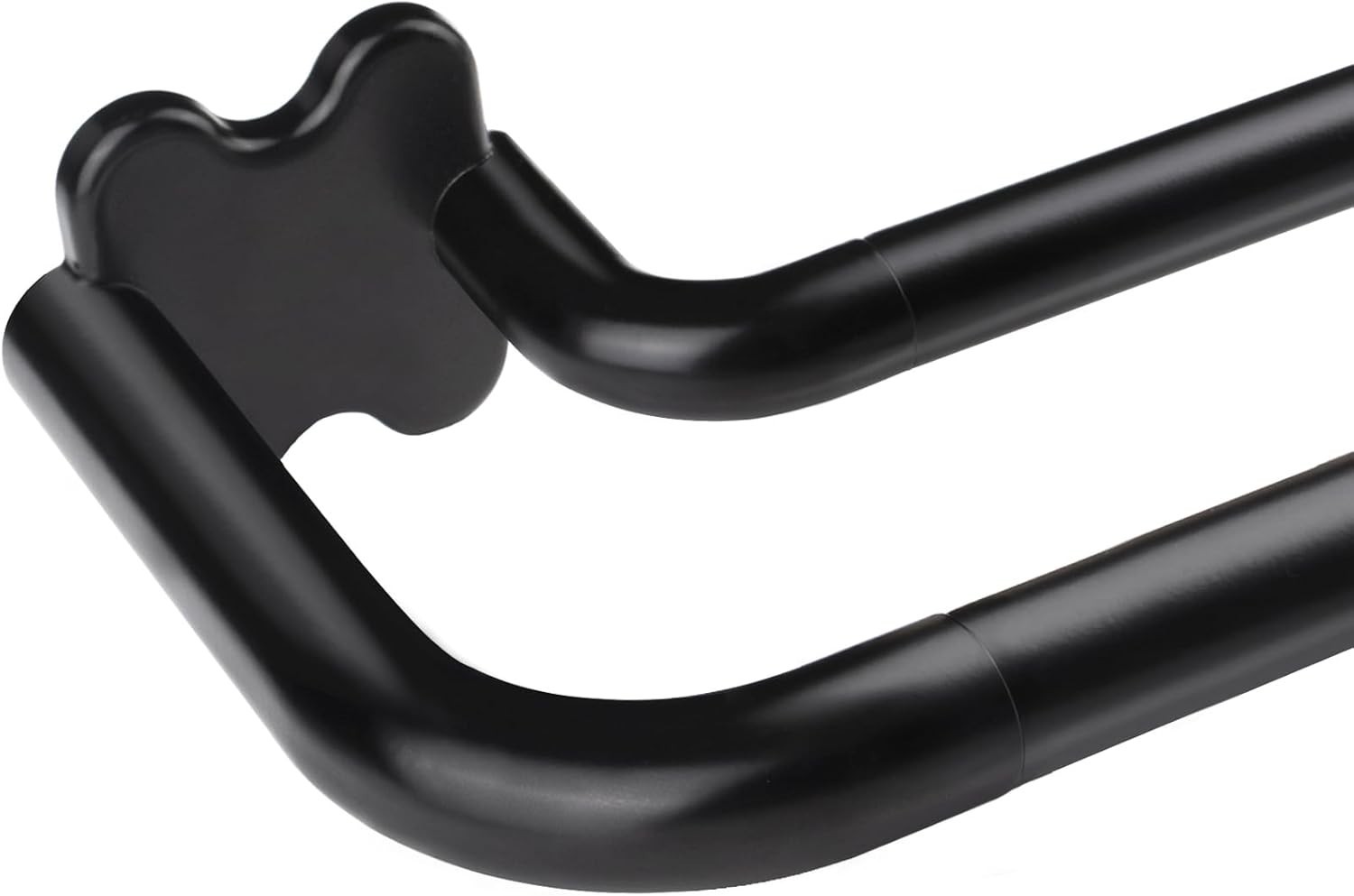 32–58 Inch Black Double Curtain Rod for Blackout Curtains, Wrap Around Room D…