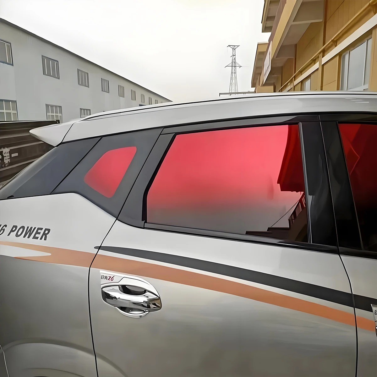 Car Window Tint Film 2-Color Gradients Film Windshield Sun Shade Heat & UV Block