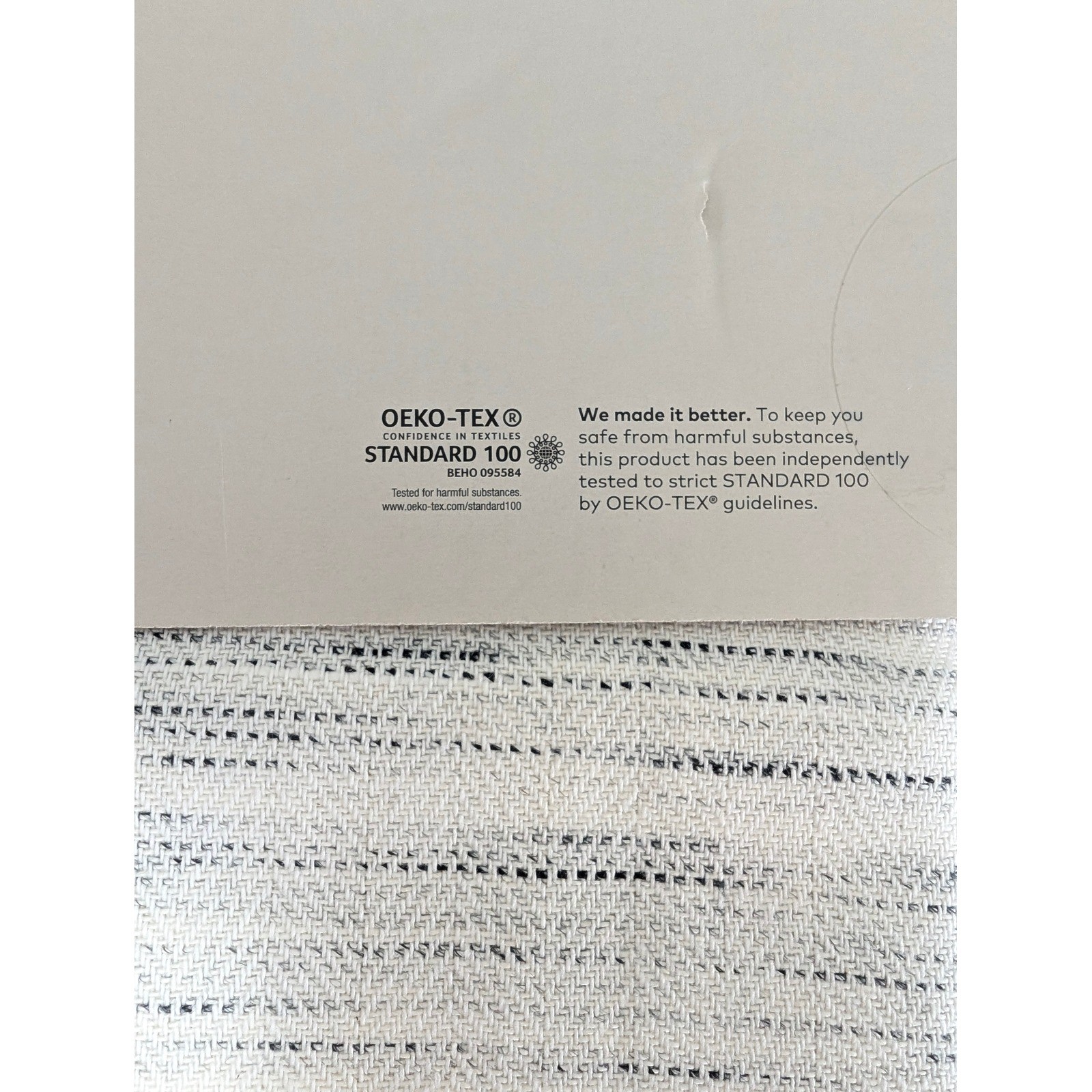 Project 62 Light Filtering Curtain Panel 54×84 Gray Herringbone Cotton Target