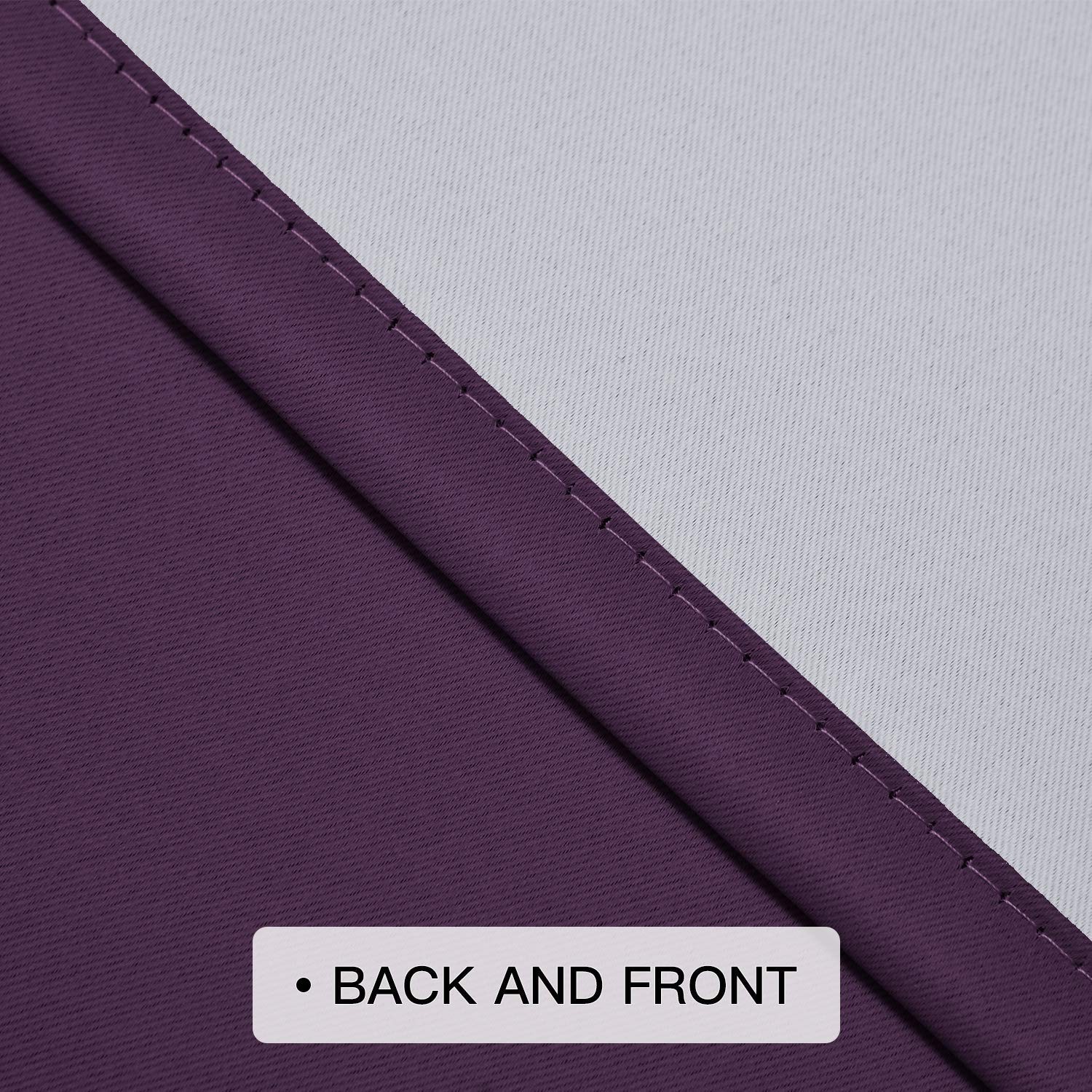 Curtains & Drapes Ombre Purple Gradient Drape 63 inch Long 1 Panel,Grommet Ro…
