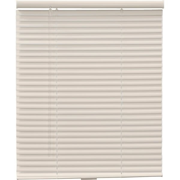 71×60 Premium Pre Sized Cordless Room Darkening 1 in Aluminum Blinds Alabaster