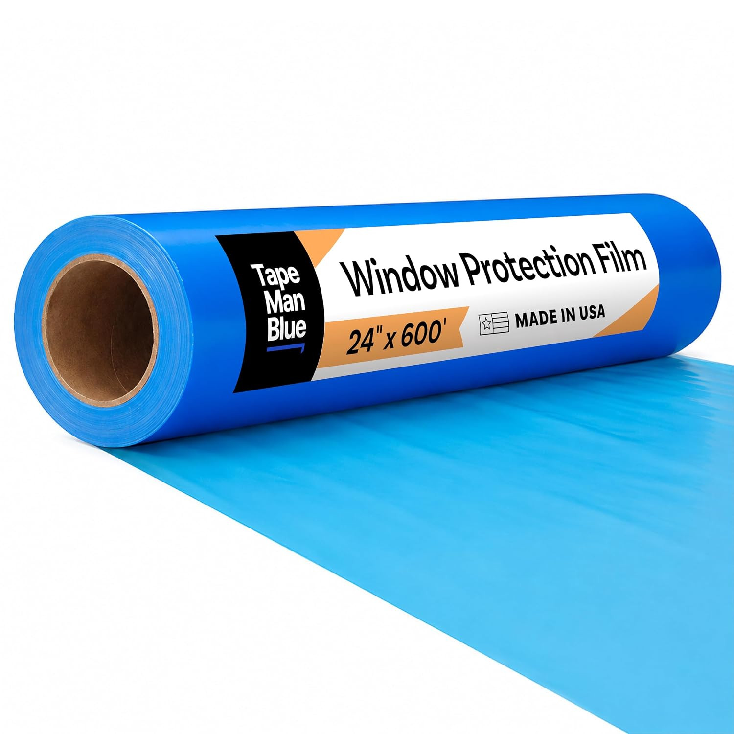 Window Protection Film, 24 Inch X 600 Feet, Made in the USA, Strongest and Most
