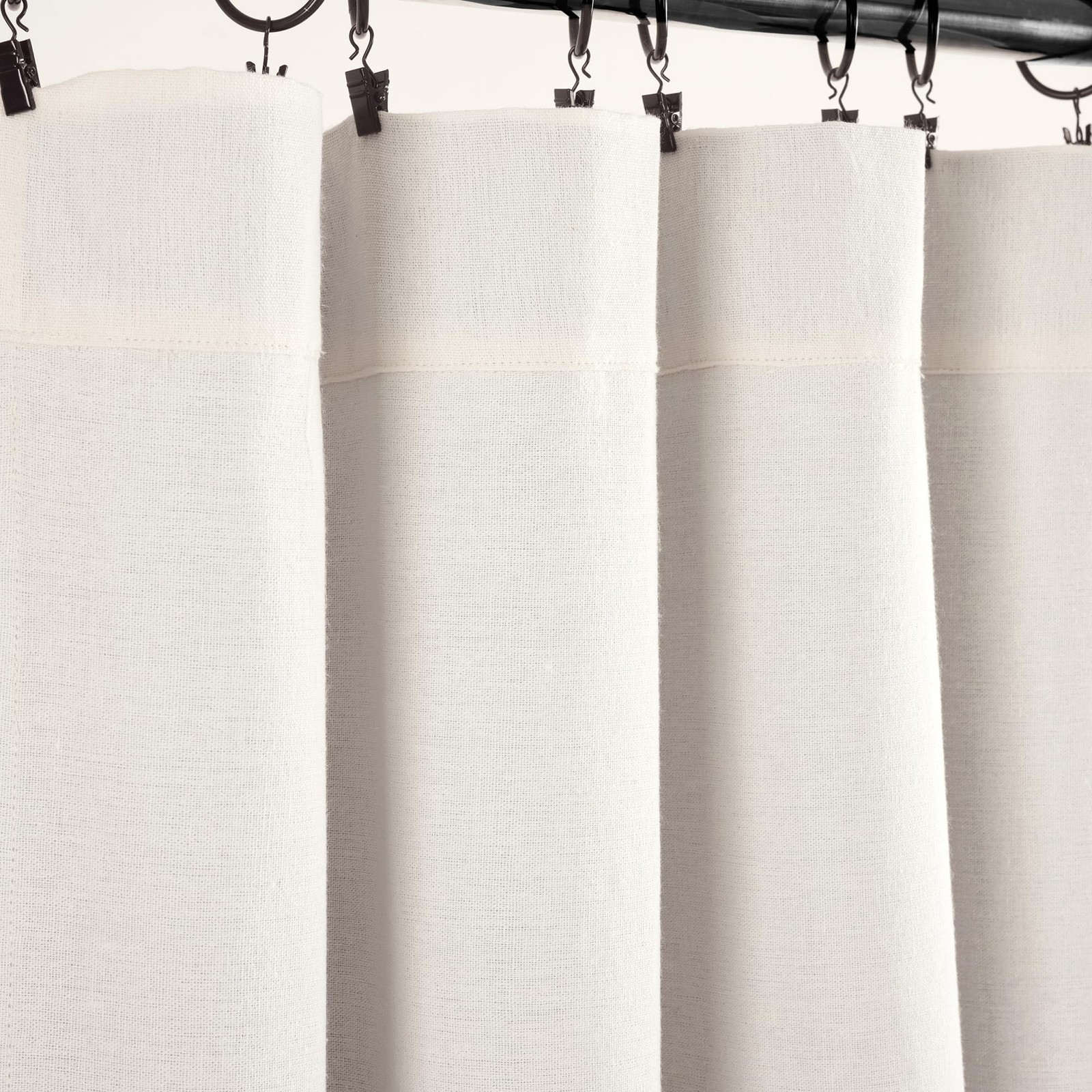 Lush Decor Lush Linen Button Window Curtain Panel Single 40 W X 84 L – – –