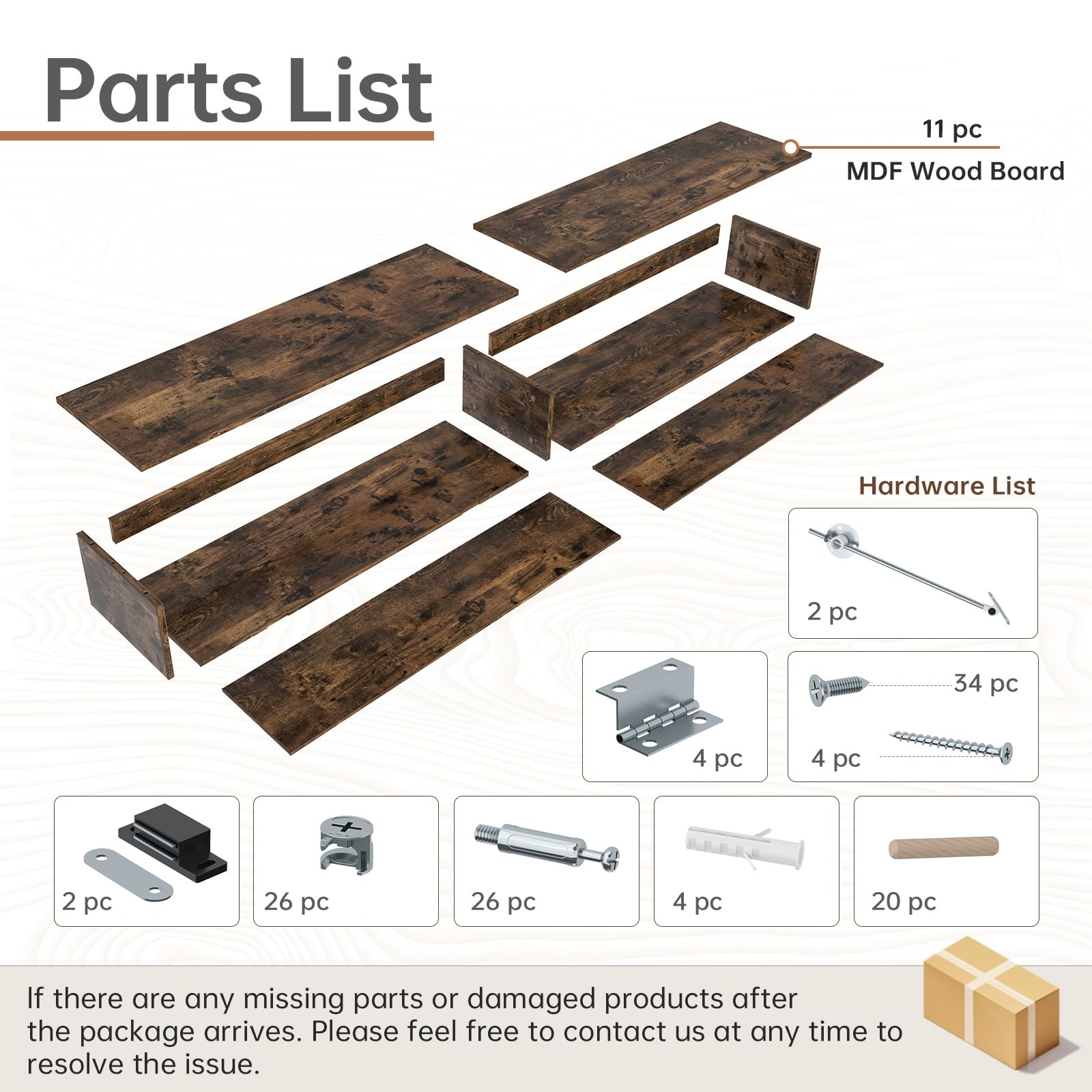 72inch Fireplace Mantel Shelf with Hidden Storage – MDF Wood Wall-Mounted She…